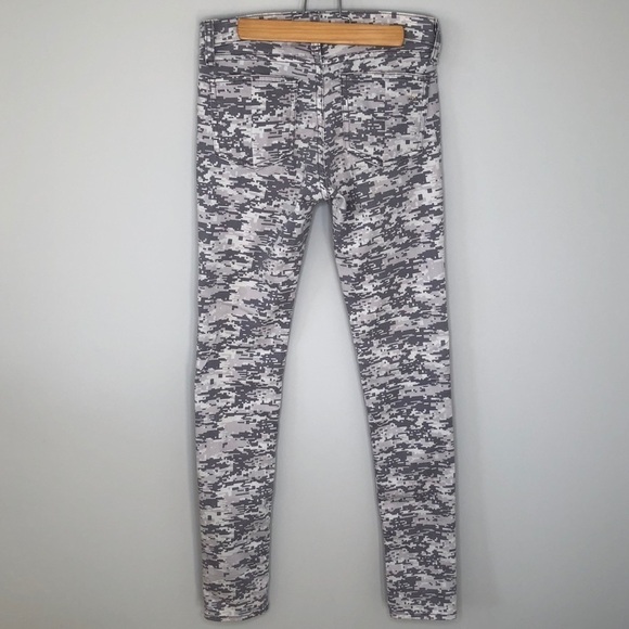 Rag & Bone Grey Camo Print Skinny Jeans Size 25 - Picture 3 of 10